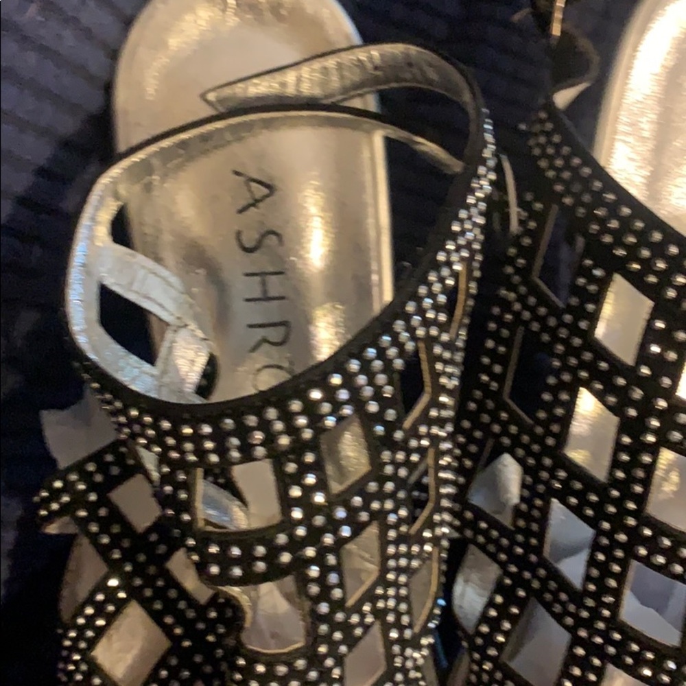 Womens Size 9M Prom/ Formal Shoes: Silver-Black - Picture 6 of 6